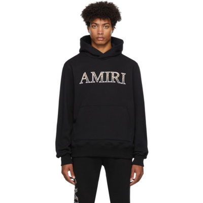 Amiri Embroidered Black Sweatshirt Hoodie