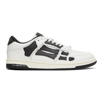 Amiri Skel-top Colour-block Leather Trainers In White