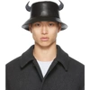 GIVENCHY LEATHER HORN BUCKET HAT