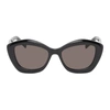 Saint Laurent Sl 68 Cat-eye Sunglasses In 001 Black