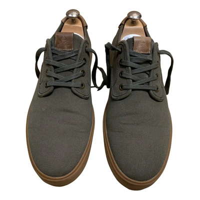 Pre-owned Aldo Cloth Low Trainers In Grey