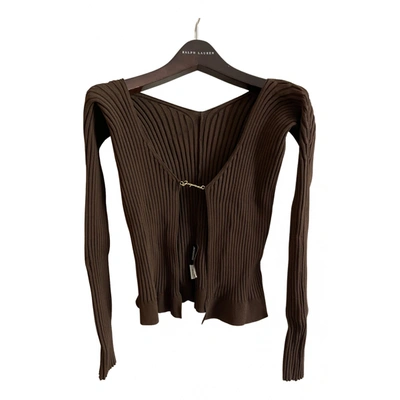 Pre-owned Jacquemus Cardigan In Brown