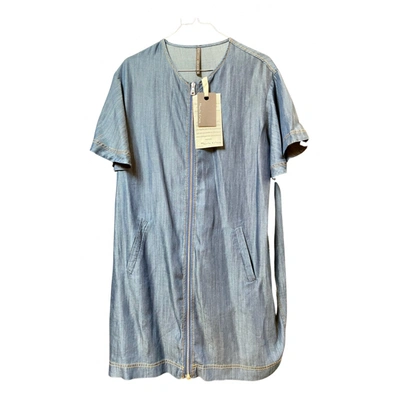 Pre-owned Manila Grace Mid-length Dress In Blue