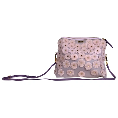 Pre-owned Burberry Crossbody Bag In Purple