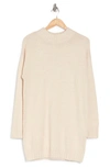 Abound Mock Neck Sweater Dress In Beige Oatmeal Light Heather