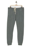 Theo And Spence Yummy Pocket Brushed Knit Joggers In Heather Olive