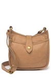Frye Madison North South Leather Mini Crossbody Bag In Beige