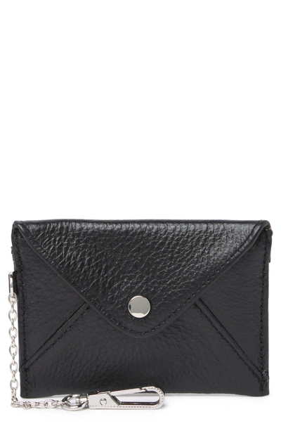 Aimee Kestenberg Ashley Leather Pouch In Black W/ Silver