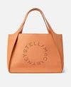 Stella Mccartney Stella Logo Tote Bag In Camel