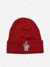 MONCLER WOOL HAT WITH LOGO PATCH,G20973B10000 09974455