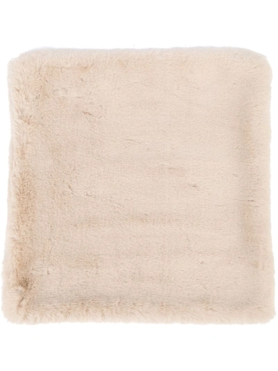 Apparis Brenn Faux Fur Pillowcase In Nude