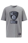 Hugo Boss - Boss X Nba T Shirt With Team Logo - Grey