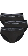 CALVIN KLEIN UNDERWEAR COTTON STRETCH 3-PACK HIP BRIEFS BLACK,CKLEN44694