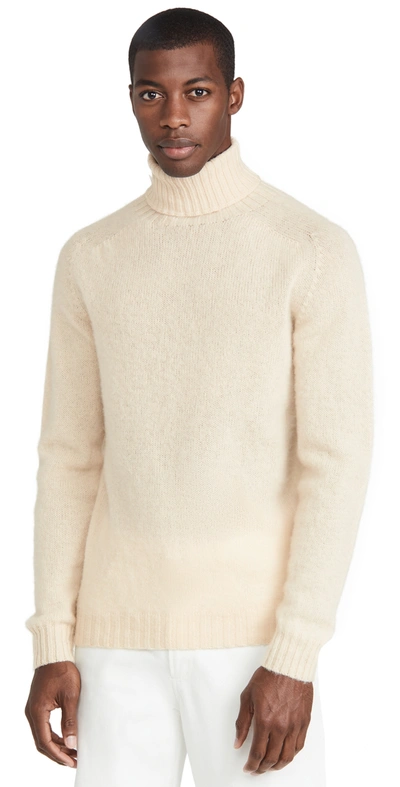 Howlin' Sylvester Roll-neck Wool Sweater In Neutral
