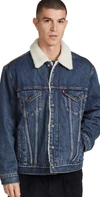 Levi's Sherpa Trucker Jacket Blue