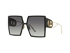 DIOR 30MONTAIGNE SU BLACK & GOLD SQUARE SUNGLASSES