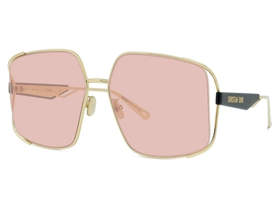 Dior Archi S1u Gold Square Sunglasses In Pink | ModeSens display picture 2