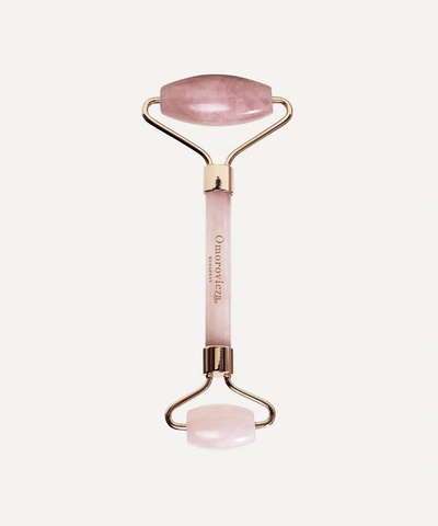 Omorovicza Rose Quartz Roller (double Ended) In Box In Colourless