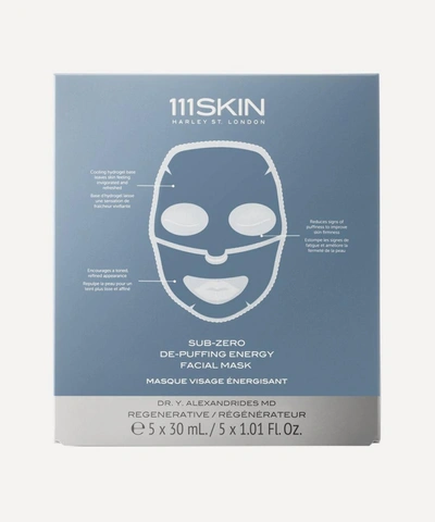111skin Sub-zero De-puffing Energy 5-piece Facial Mask Set In White