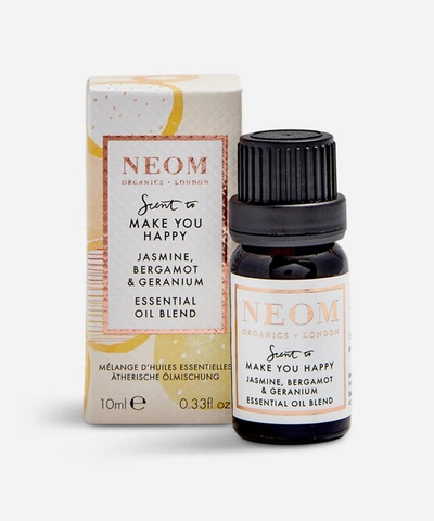 Neom Organics Scent To Make You Happy Jasmine, Bergamot & Geranium Essential Oil Blend 10ml