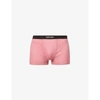 Tom Ford Mens Antique Pink Logo-embroidered Cotton-blend Jersey Boxers Xl