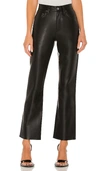 Agolde Recycled Leather Mid Rise Relaxed Boot Pants Detox In 排毒