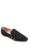 Journee Collection Women's Benntly Square Toe Slip On Loafers In Black