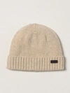 Barbour English Rib Hat Pattern White Wool Man