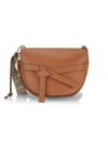 Loewe Women's Small Gate Leather Shoulder Bag In Tan