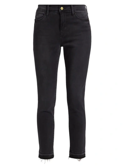 Frame Le High-rise Cropped Skinny Jeans In Mardel