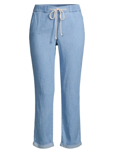 Nydj Chambray Slim Jogger Ankle Pants In Nocolor