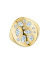 KWIAT WOMEN'S COBBLESTONE 18K GOLD & DIAMOND RING,400014833168