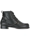 HELMUT LANG strap detail ankle boots,G06HM00711656009