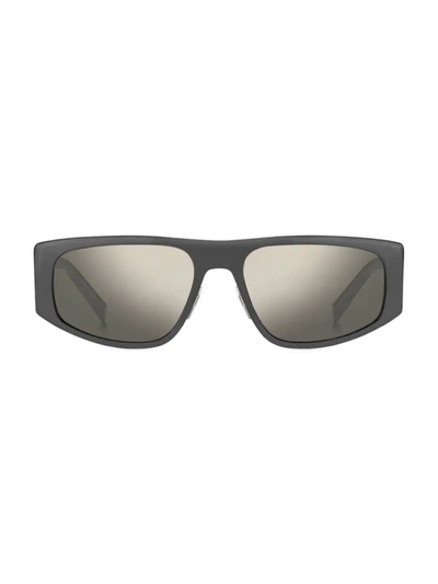 Givenchy 57mm Rectangular Sunglasses In Black