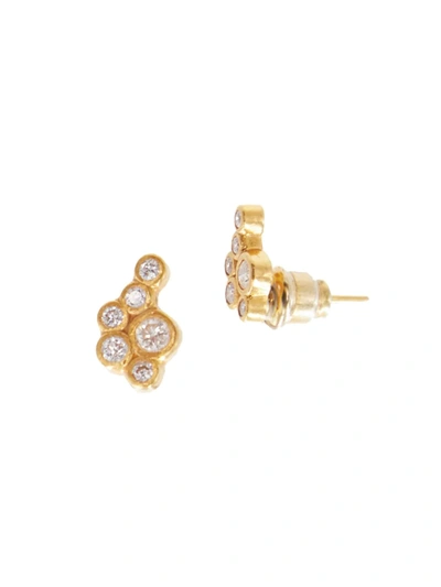 Gurhan Women's Pointelle 24k Gold & Diamond Stud Earrings In Yellow Gold