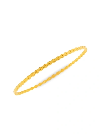 Gurhan Twist 22k Yellow Gold Bangle