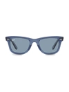 Ray Ban Rb2140 50mm Classic Wayfarer Sunglasses In Transparent Blue