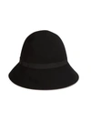 Sofia Cashmere Women's Wool & Cashmere-blend Cloche Felt Hat In 001blk
