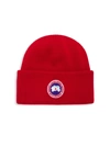 CANADA GOOSE KID'S ARCTIC DISC MERINO WOOL TOQUE BEANIE,400014902123