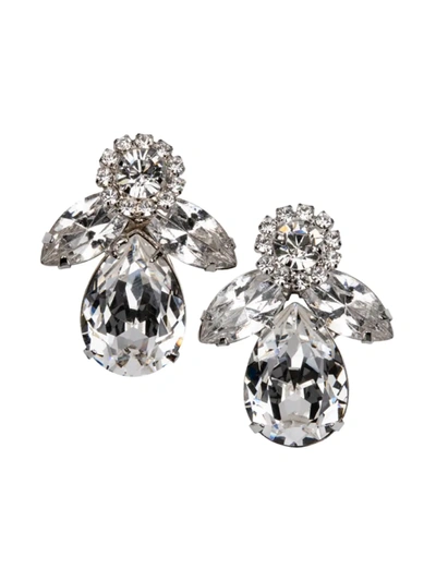 Jennifer Behr Women's Edith Silvertone & Crystal Drop Earrings