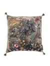 Johnny Was Selah Embroidered Throw Pillow In Hunter