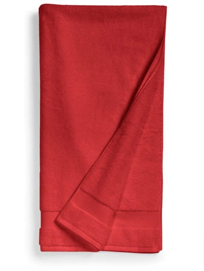 Sferra Bello Combed Cotton Bath Towel In Poppy Red