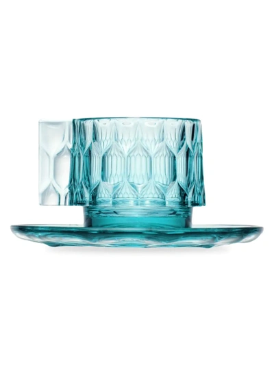 Kartell Jellies Espresso Cups/set Of 4 In Blue