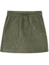 BURBERRY MONOGRAM QUILTED SKIRT
