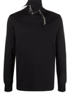 TAKAHIROMIYASHITA THE SOLOIST ZIP DETAIL HIGH NECK T-SHIRT