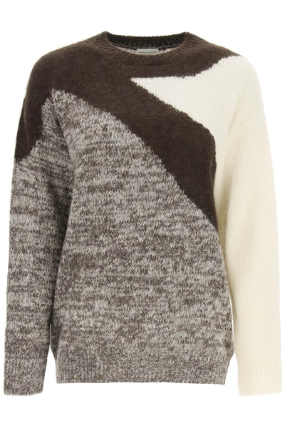 Dries Van Noten Tish Intarsia Oversize Alpaca Blend Sweater In Mixed Colours