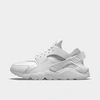 Nike Men's Air Huarache Casual Sneakers From Finish Line In White/pure Platinum