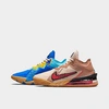 Nike Lebron 18 Low Basketball Shoes In Racer Blue/baltic Blue/university Gold/white