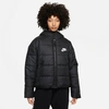 Nike Women's  Sportswear Therma-fit Repel Hooded Jacket In Black/black/white