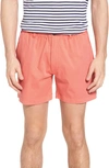 Vintage 1946 Snappers Elastic Waist Shorts In Coral